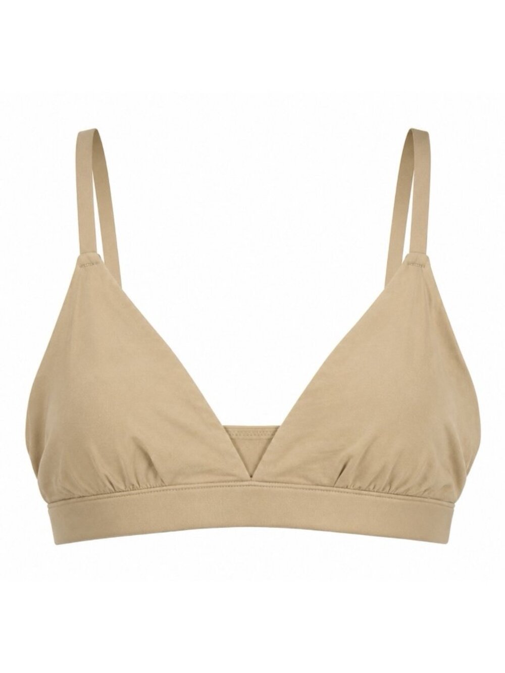 NWT SKIMS Fits Everyone Triangle Bralette Small Clay Seamless Comfort Wireless